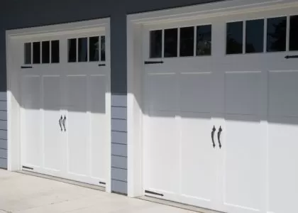 A beautifully installed residential garage door by Bulldog Garage Door Repair.