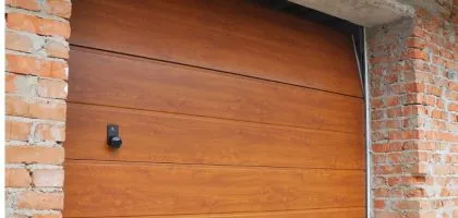 A sleek garage door showcasing a harmonious blend of design and function.